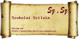 Szokolai Szilvia névjegykártya